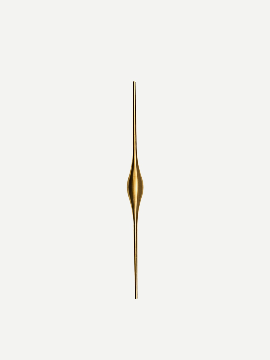 Designer front entry door pull handle in gold finish 
