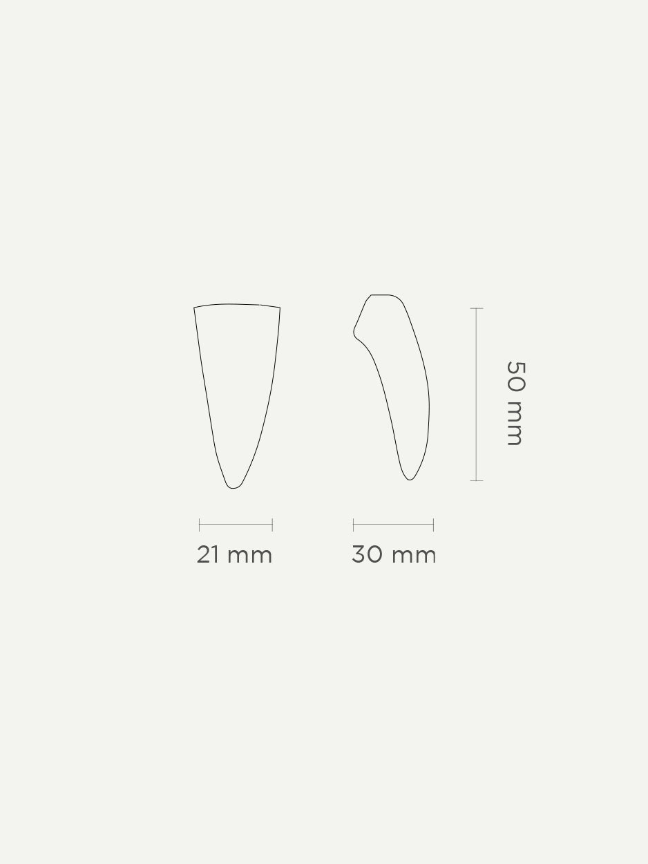 Dimension drawing of the brass cabinet knob, illustrating precise measurements for easy and accurate installation in modern interiors, dresser drawers, and kitchen cabinets.