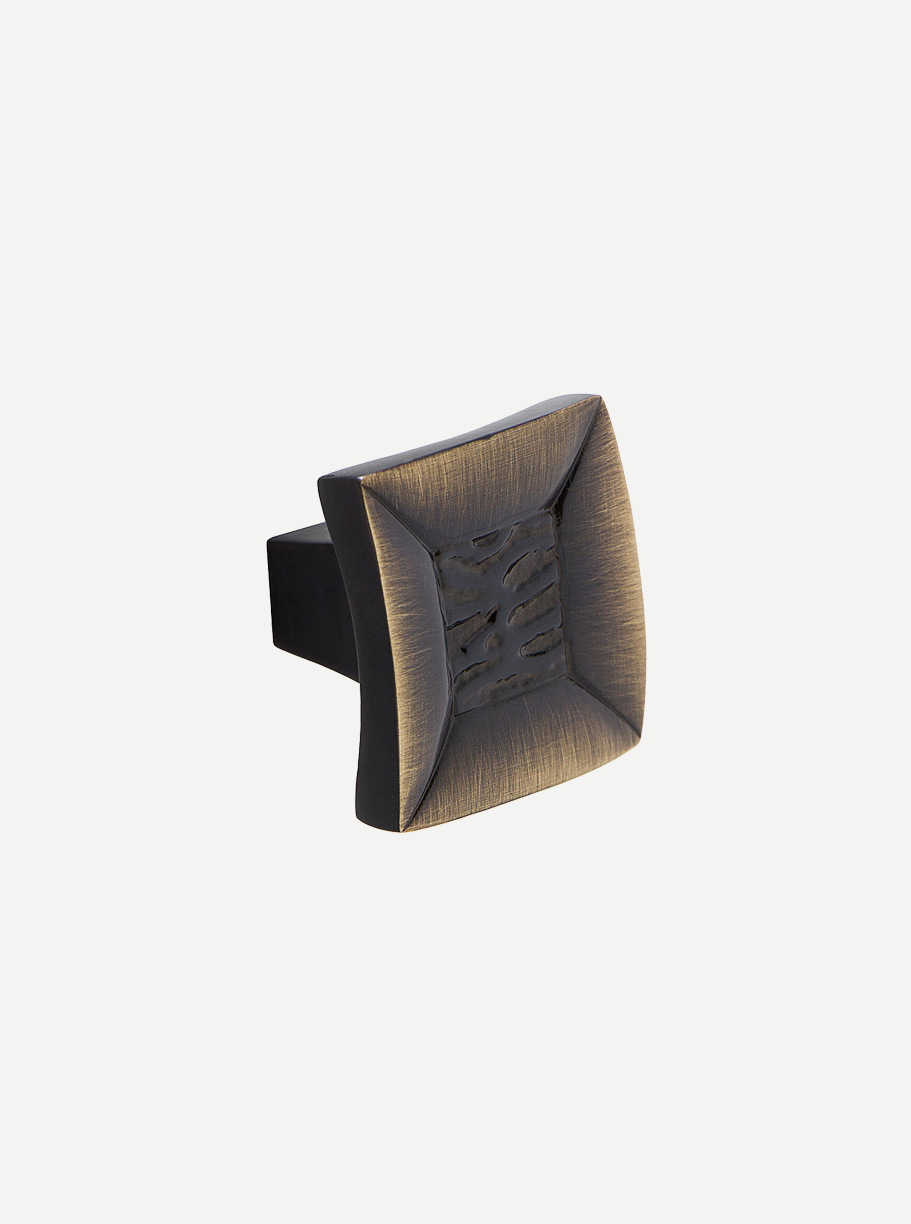 Designer brass knob for curated home projects