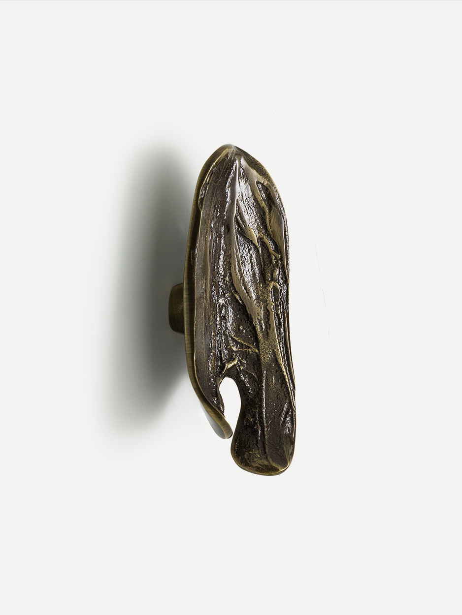 Solid brass cabinet pull for modern interior design projects