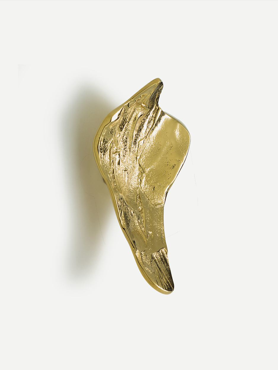 Durable brass pull handle for drawers and console cabinets
