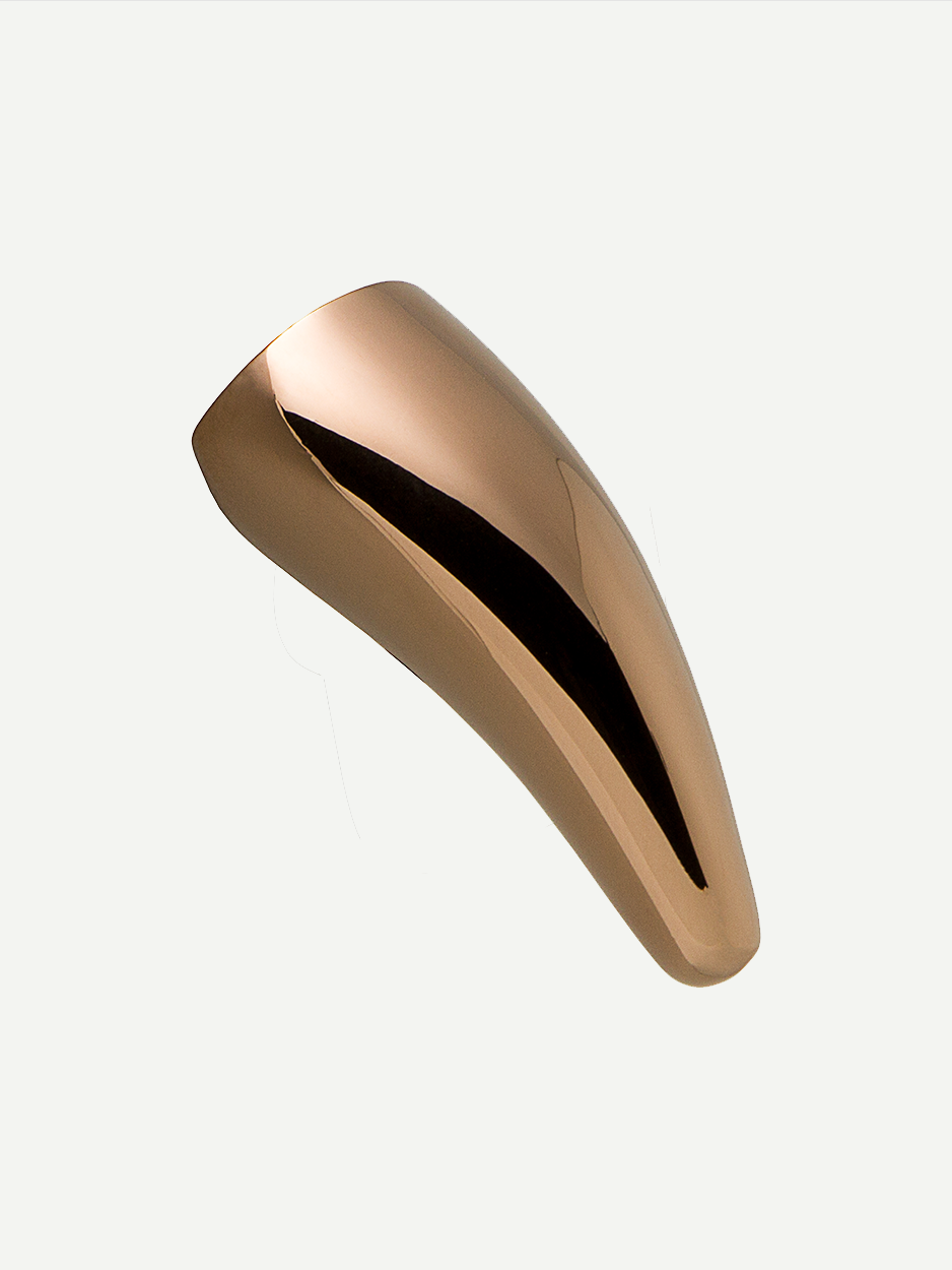 Rose gold PVD brass cabinet knob with an elegant and luxurious design, ideal for enhancing the aesthetic of modern interiors, dresser drawers, and kitchen cabinets.