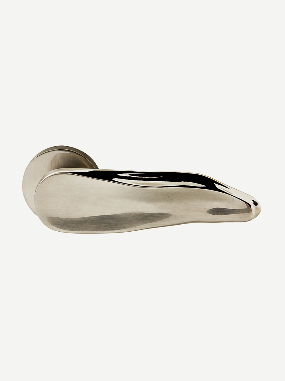 Luxury sculpted lever handles for modern apartments