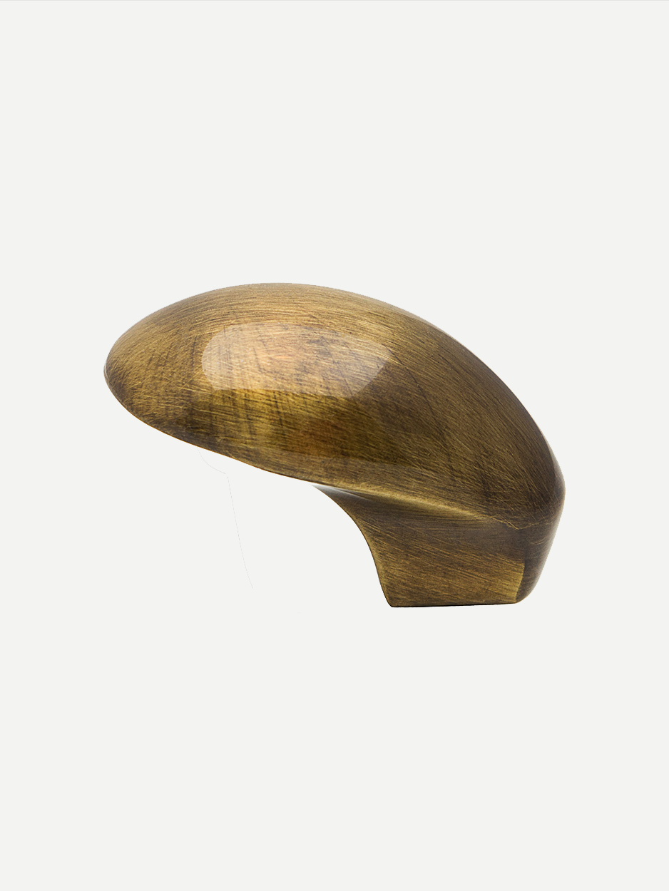 Sleek cabinet knobs for refined wardrobe interiors.
