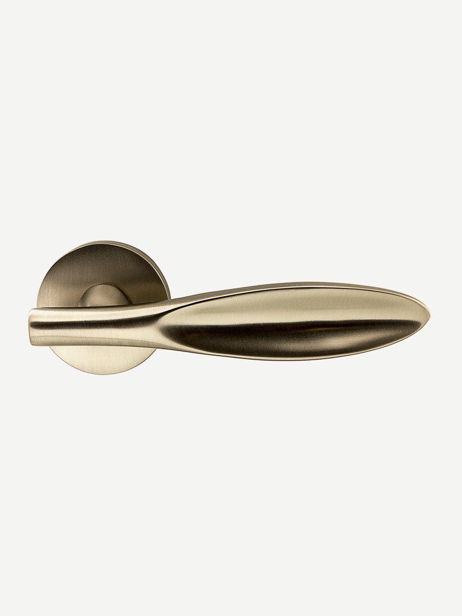 Timeless sculpted lever handle designed for luxury interiors