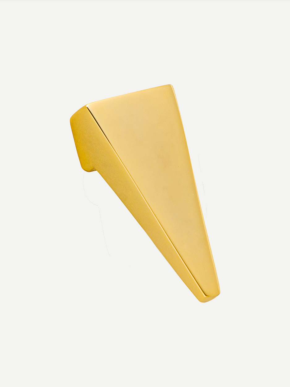 Handcrafted cabinet knob in gold for opulent interior design 